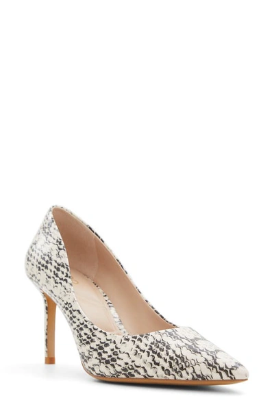 Aldo Stessy Pointed Toe Pump In Snake Multi