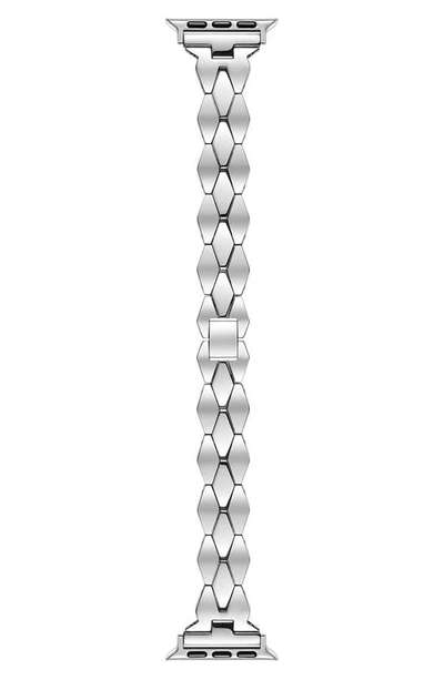 The Posh Tech Ava Stainless Steel Apple Watch® Watchband In Silver