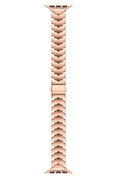 The Posh Tech Iris Stainless Steel Apple Watch® Watchband In Rose Gold