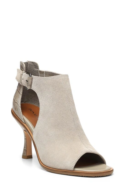 Donald Pliner Era Open Toe Bootie In Light Taupe