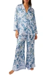 Free People Dreamy Days Mixed Print Pajamas In Misty Combo
