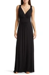 Loveappella Empire Waist Sleeveless Maxi Dress In Black