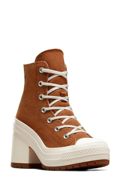 Converse Gender Inclusive Chuck 70 De Luxe Block Heel Sneaker In Tawny ...