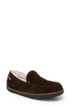 Minnetonka Tempe Moccasin Slipper In Chocolate