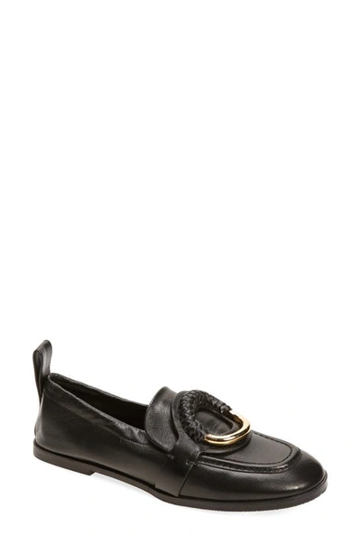 See By Chloé Hana Ring Embellished Loafer In Black