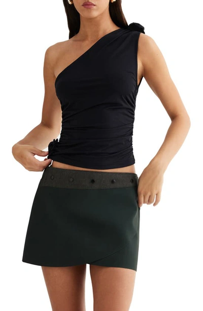 Lioness Rendezvous One Shoulder Top In Black ModeSens