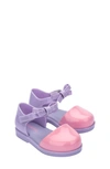Melissa Kids' Amy Ankle Strap Flat In Lilac/ Pink