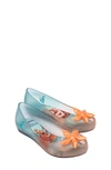 Melissa Kids' X Disney® The Little Mermaid Mini Ultragirl Flat In Clear/ Oran