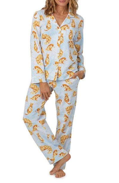 Bedhead Pajamas Print Jersey Pajamas In Fancy Cats