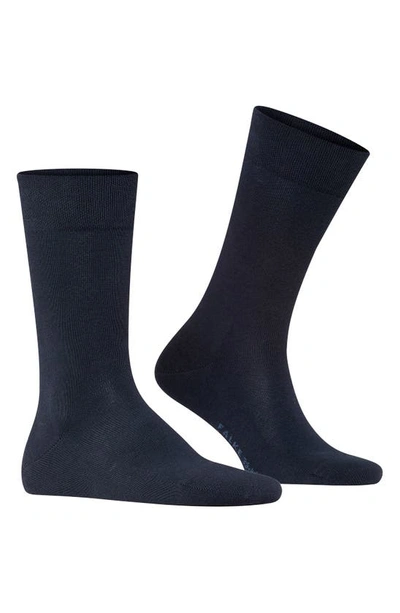 Falke Sensitive London Cotton Blend Socks In Dark Navy