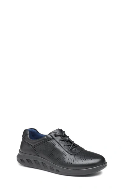 Johnston & Murphy Kids' Active U-throat Sneaker In Black Full Grain