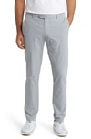 Peter Millar Crown Crafted Surge Performance Flat Front Trousers In Gale Grey