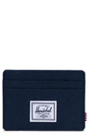 Herschel Supply Co Charlie Rfid Card Case In Navy
