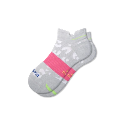 Bombas Running Ankle Socks In Harbor Grey