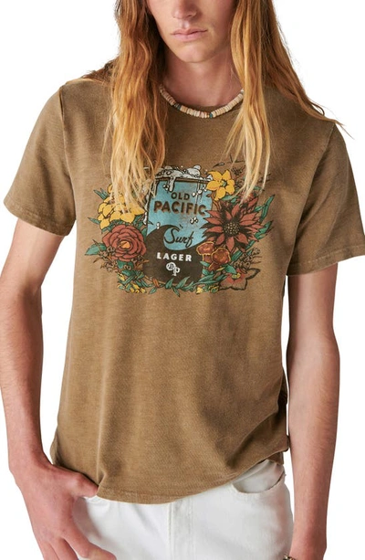 Lucky Brand Old Pacific Lager Cotton Graphic T-shirt In Multi