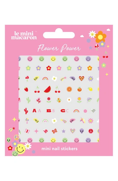 Le Mini Macaron Flower Power Mini Nail Stickers