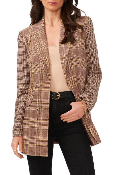 Vince Camuto Double Breasted Blazer In Birch