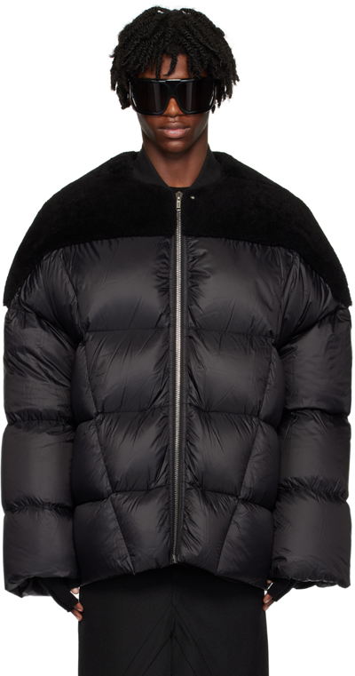 Rick Owens Puffer Flight Jacket In Black