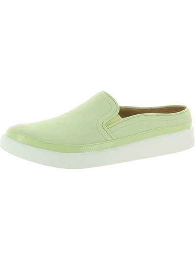 Vionic Effortless Womens Patent Trim Slip-on Sneakers In Green
