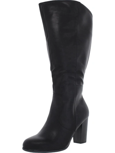 Style & Co Addyy Womens Faux Leather Extra Wide Calf Knee-high Boots In Multi