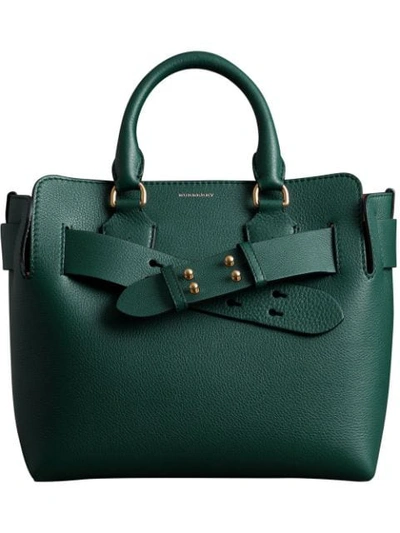 Burberry The Small Leather Belt Bag In Green