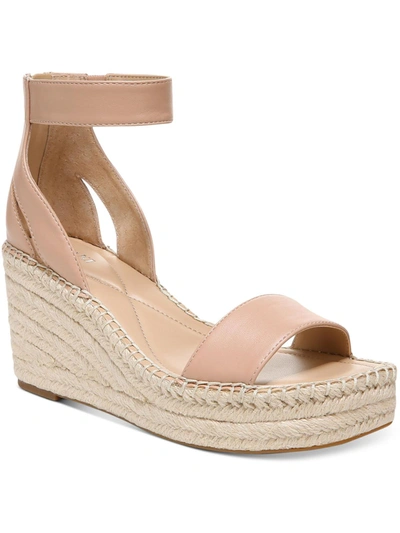Alfani Cohjo Womens Faux Leather Padded Insole Wedge Sandals In Multi
