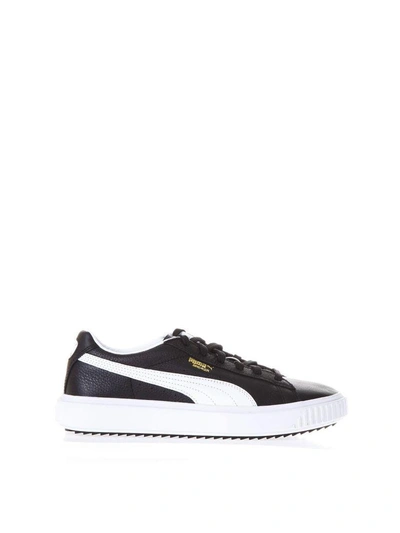 Puma Breaker Black Leather Sneakers