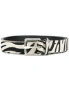 Très Bien Zebra Patterned Belt