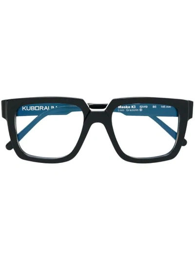 Kuboraum Square Glasses In Black