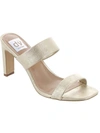 Dolce Vita Selsta Womens Slip On Sandals Heels In Gold