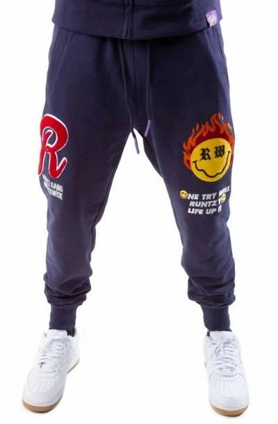 Runtz Men's Life Joggers In Navy In Blue