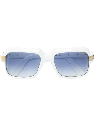 Cazal Square Frame Sunglasses In White