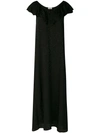 Zadig & Voltaire Reen Leopard Silk Maxi Dress In Noir