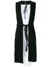 Ann Demeulemeester Tie Waist Shirt Dress In Black