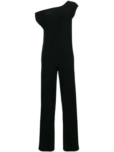 Norma Kamali Tailored Fitted Jumpsuit In Black