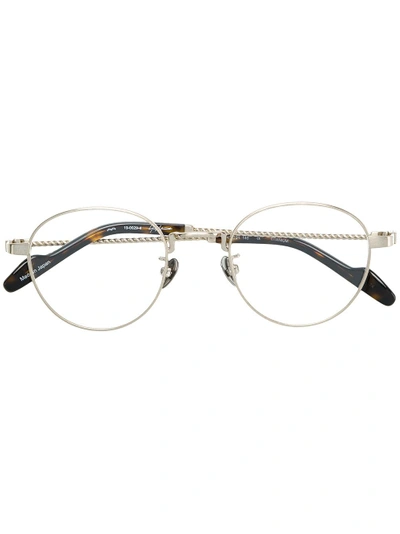 Yohji Yamamoto Round Glasses In Metallic