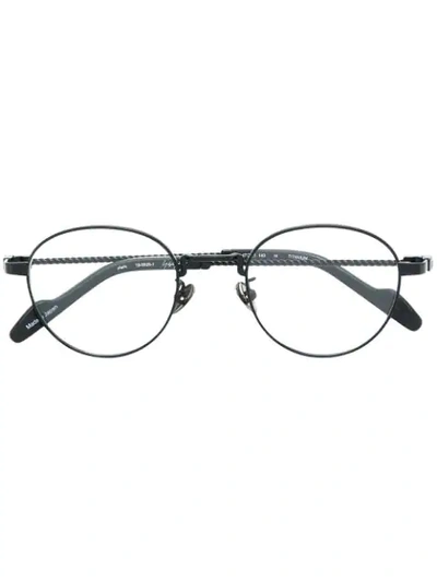 Yohji Yamamoto Round Frame Glasses In Black
