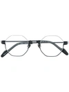 Yohji Yamamoto Hexagon Frame Glasses In Black