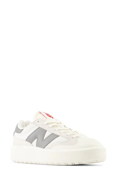 New Balance Unisex Ct302 In White/grey/red