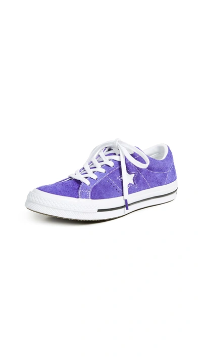 Converse One Star Ox Sneakers In Court Purple