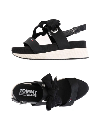 Tommy Jeans Sandals In Black