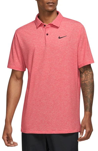 Nike Tour Dri-fit Golf Polo Shirt In Red