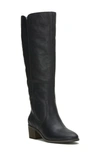 Lucky Brand Women's Cashlin Tall Western Boots In Black Leather