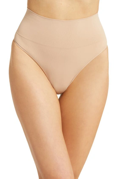 Spanx Everyday Shaping Thong In Toasted Oatmeal