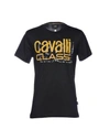 Class Roberto Cavalli T-shirts In Black