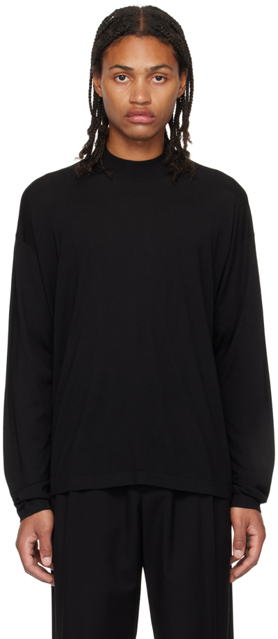 The Row Delsie Long-sleeve T-shirt In Schwarz