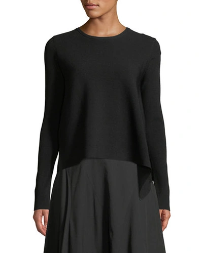 Derek Lam Long-sleeve Crewneck Pullover Sweater