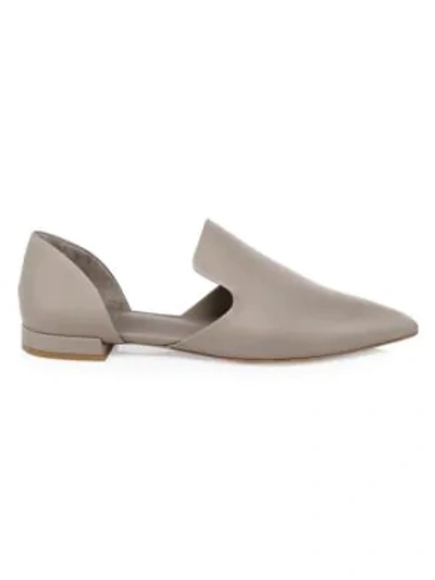 Vince Damris Two-piece Siviglia Leather Loafer Flat In Dark River Clay
