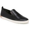 Vince Vero Leather Slip-on Sneakers In Black