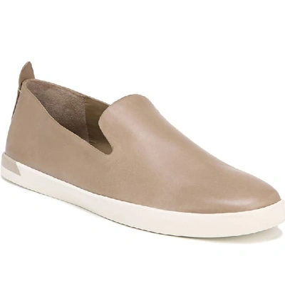 Vince Women's Vero Leather Slip On Trainers In Warm Taupe